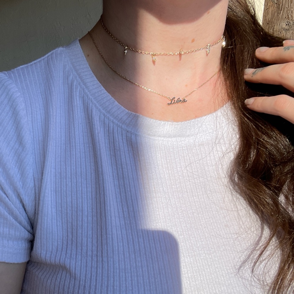 Gold Libra Necklace